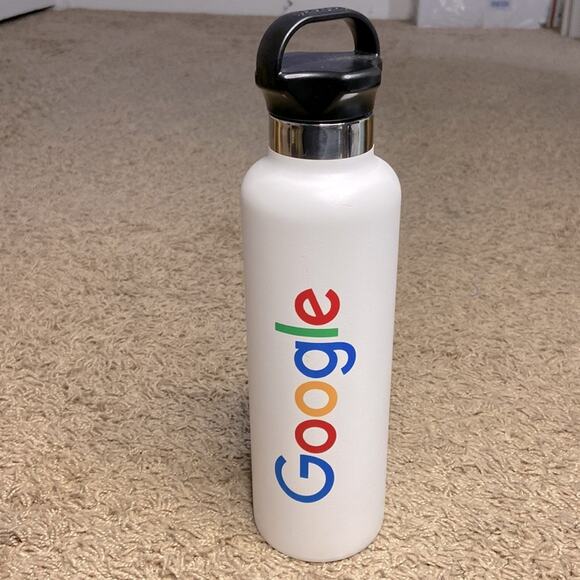 SOLD IN EBAY - Google White with Logo h2go Water Bottle - Picture 1 of 9